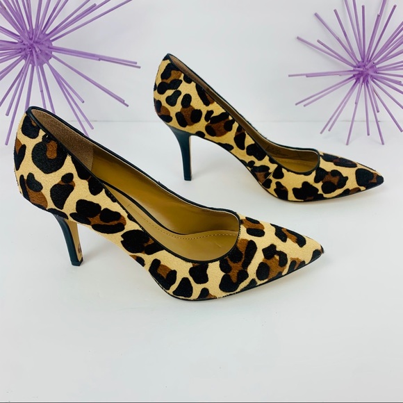 BCBG Paris/Cow Hair Animal Cheetah Cream Tan Black - Picture 4 of 8